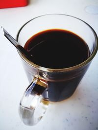 Close-up of drink on table