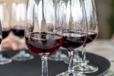 Wine glasses - red