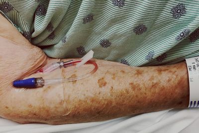 Close-up of human hand