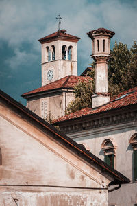 Low angle view of building against sky