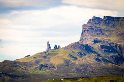 Scenic view of mountain against sky