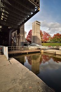 Reflection of the peterborough lift lock