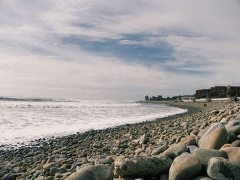 Scenic view of sea against sky