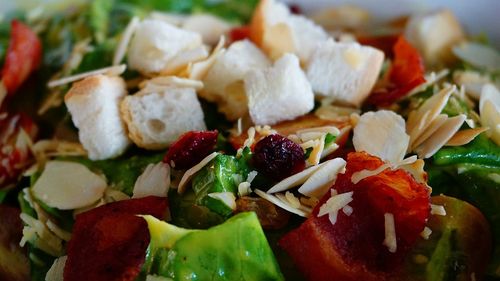 Full frame shot of chopped fruit salad