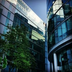 Low angle view of modern building
