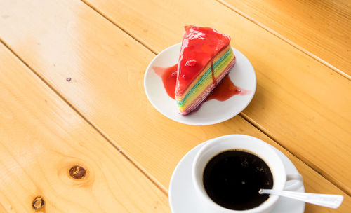 Close-up of coffee on table