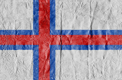 Full frame shot of faroe islands flag