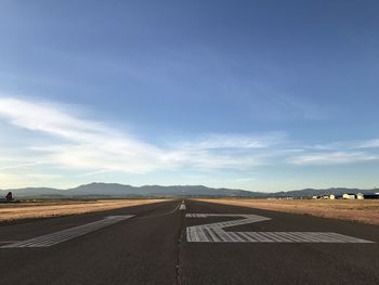 Road against sky