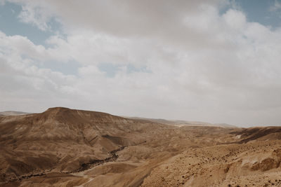 Scenic view of desert against sky