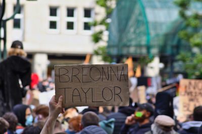 Demonstration breonna taylor