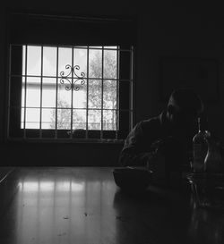 Woman sitting on bench