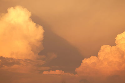 Low angle view of sky during sunset