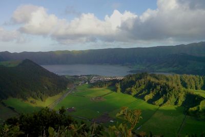 Scenic view of landscape against sky