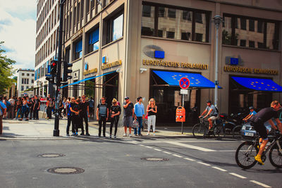 People on city street