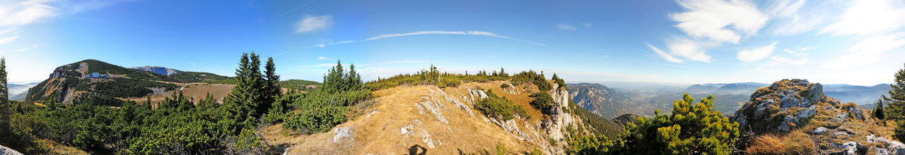 Panoramic view of landscape on sunny day