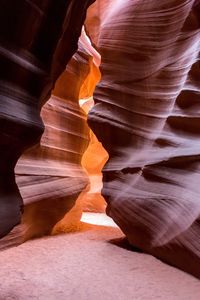 Rock formations in cave