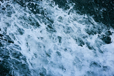 Close-up of waves in sea