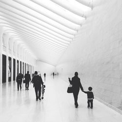Man standing in corridor