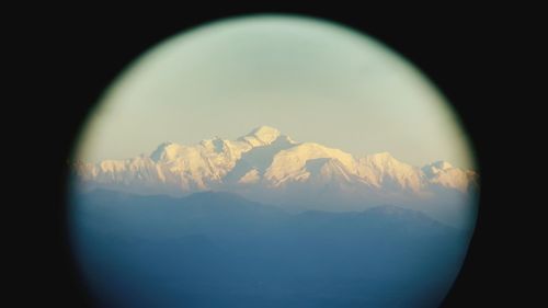 Scenic view of rocky mountains