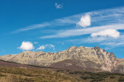 Scenic view of rocky mountains against sky