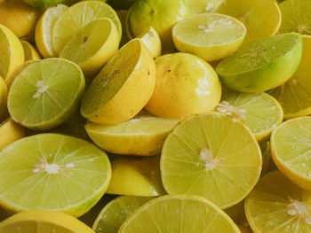 Full frame shot of lemons 