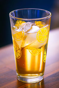 Close-up of drink on table