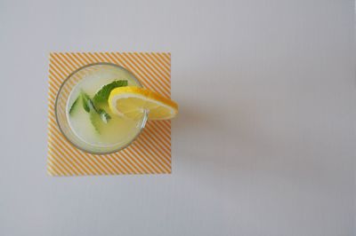 Close-up of food over white background