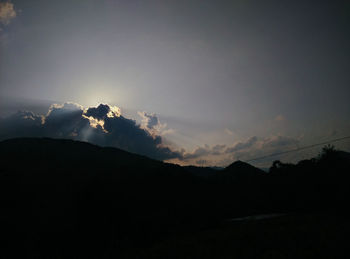 Scenic view of landscape against sky during sunset