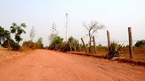 Road passing through landscape