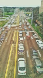 High angle view of cityscape