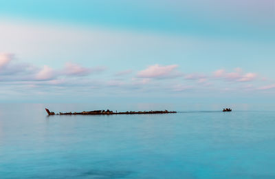 Scenic view of sea against sky