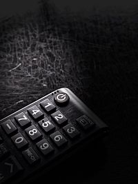 Close up of electric lamp