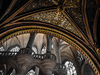 Low angle view of ceiling of building