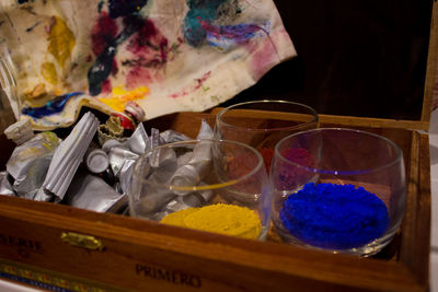 Close-up of multi colored objects