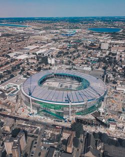 High angle view of northumberland development project amidst cityscape