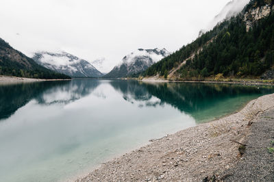 Scenic view of lake