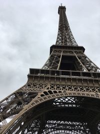 Low angle view of eiffel tower