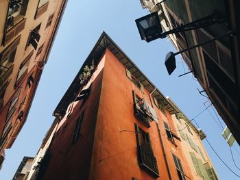 Low angle view of buildings against sky