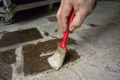 Oiling the floor as part of floor care and property management