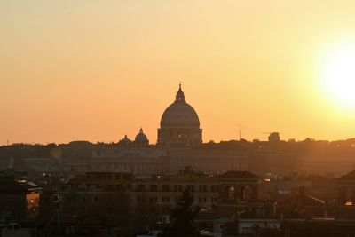 City at sunset