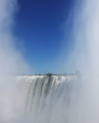 Close-up of water against sky