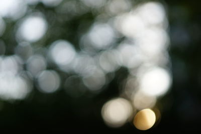 Defocused image of sunlight