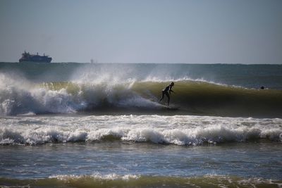 Man surfing in the sea