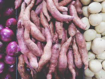 Full frame shot of market stall