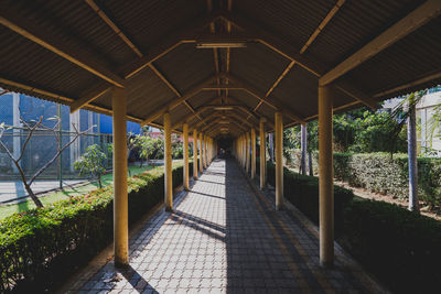 Corridor of bridge