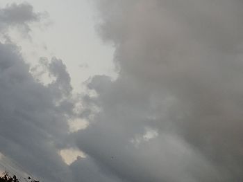 Low angle view of clouds in sky