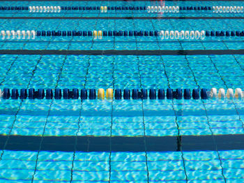 High angle view of swimming pool