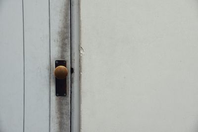 Close-up of closed door