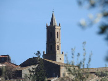 Low angle view of historic building against sky