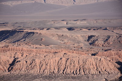 Aerial view of desert